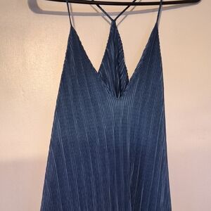 Zara Navy Textured Dress